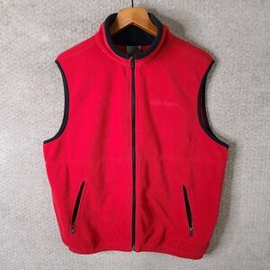 Colorado Trading‎ Clothing Vest Womens Medium Red Fleece Oklahoma Full Zip